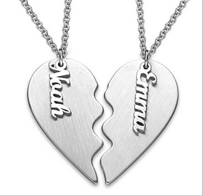 S925 pure silver love 1-2 couples jewelry personalized name customized necklace