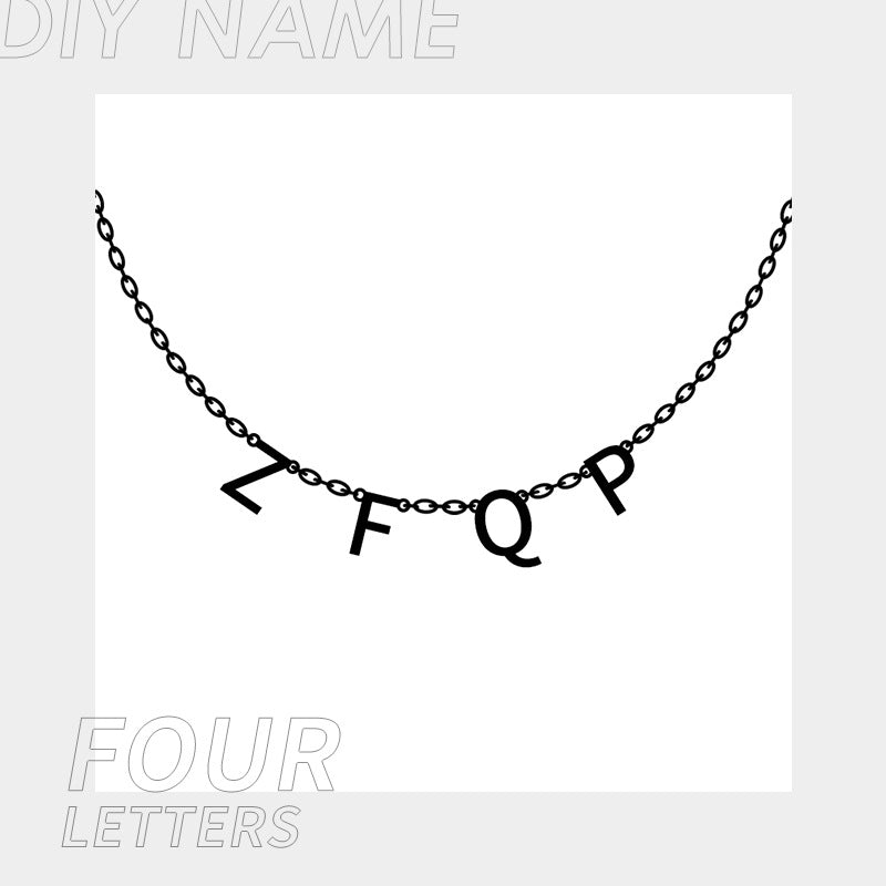 Personalized Name Necklace for Women Initials Necklace Custom Letter Necklace Birthday Gift