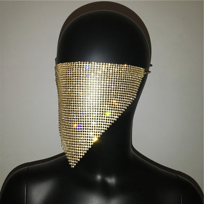 Explosive metal flash jewelry mask