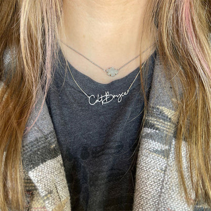 Stainless Steel Customized English Alphabet Necklace Name